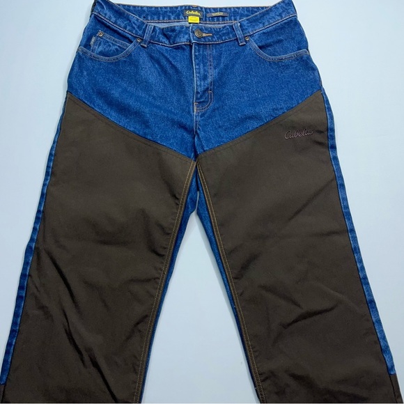 Cabela’s Roughneck Jeans Mens 32x32 Heavy Blue Denim Brush Guard Classic Fit - Picture 1 of 11